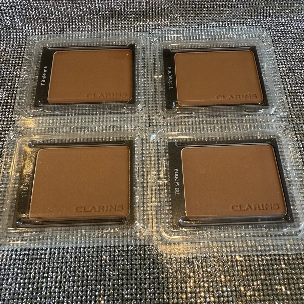 Clarins Compact Powder Refill – LOT OF 4 Shade 118‎ Sienna | Tester